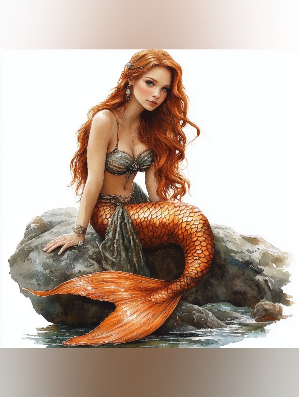 7pc=Beautiful Mermaide IRON ON HEST TRANSFER SHEETS SPECIAL